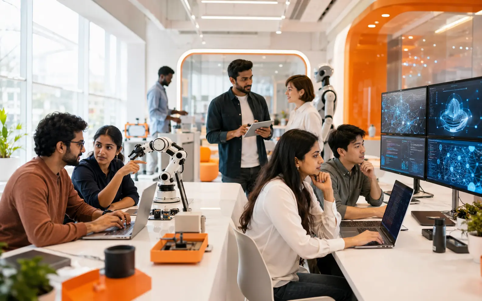 AI-enabled learning, recruitment and commerce technology in a modern innovation environment
